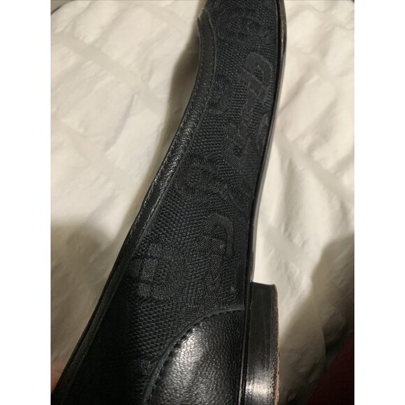 Gucci Authentic Solid Black Canvas Round Toe Ballet Flats 5 - Picture 10 of 10